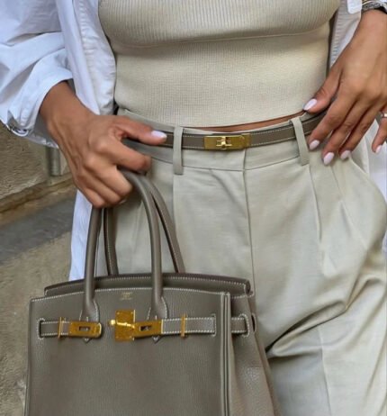 Ceinture Hermès Taupe