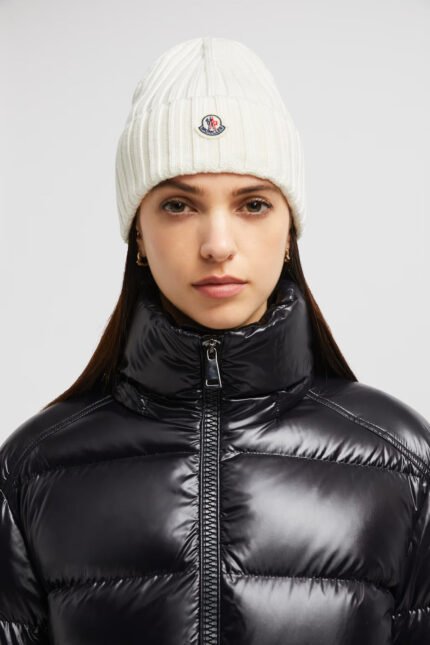 Bonnet en laine Blanc