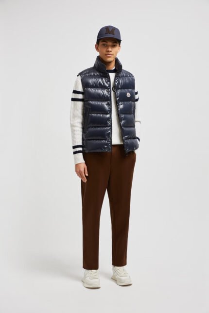 Doudoune sans manche Tibb Moncler Bleu foncé